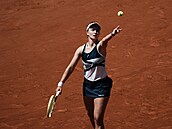Tenistka Barbora Krejíková v zápase proti Ameriance Cori Gauffové, 9. ervna...