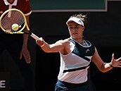 Tenistka Barbora Krejíková hraje proti Ameriance Cori Gauffové, 9. ervna...