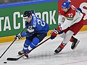 tvrtfinálové utkání mezi echy a Finy.