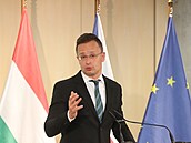 Maarský ministr zahranií Péter Szijjártó.