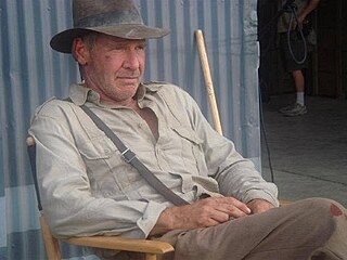 Harrison Ford opt jako Indiana Jones.