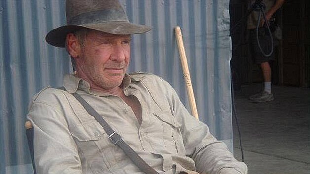 Harrison Ford opt jako Indiana Jones.