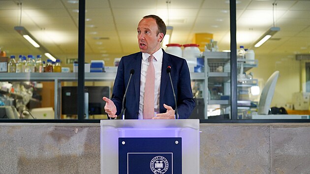 Britský ministr zdravotnictví Matt Hancock v Oxfordu, 2. ervna 2021.