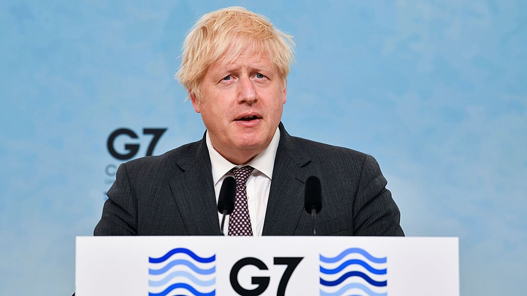 Britský premiér na summitu G7.