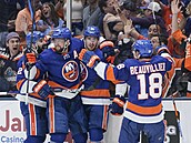 Islanders vs. Boston, 6: zápas: radost hokejisté NY Islanders.