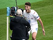 Euro 2020: Skotsko - esko (Patrik Schick slaví gól)