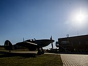 Letoun Hawker Hurricane na letit Toná.