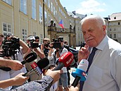 Bývalý prezident Václav Klaus na oslav svých 80. narozenin.
