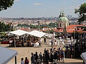 Hosté na oslav osmdesátin bývalého prezidenta Václava Klause.