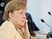 Nmecká kancléka Angela Merkelová bhem summitu.