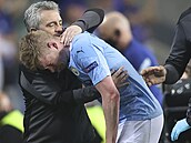 Smutek Kevina De Bruyneho v dresu Manchesteru City poté, co musel stídat ve...