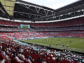 Zápas Anglie - Chorvatsko skupiny D mistrovství Evropy na stadionu ve Wembley