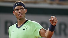 Semifinále French Open Djokovi� - Nadal: �pan�lský tenista slaví.