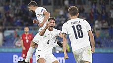 Euro 2020, zahajovací duel Turecko - Itálie: italská gólová radost.