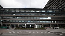 Pohled na nemocnici Rigshospitalet.