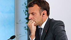Francouzský prezident Macron na summitu G7.