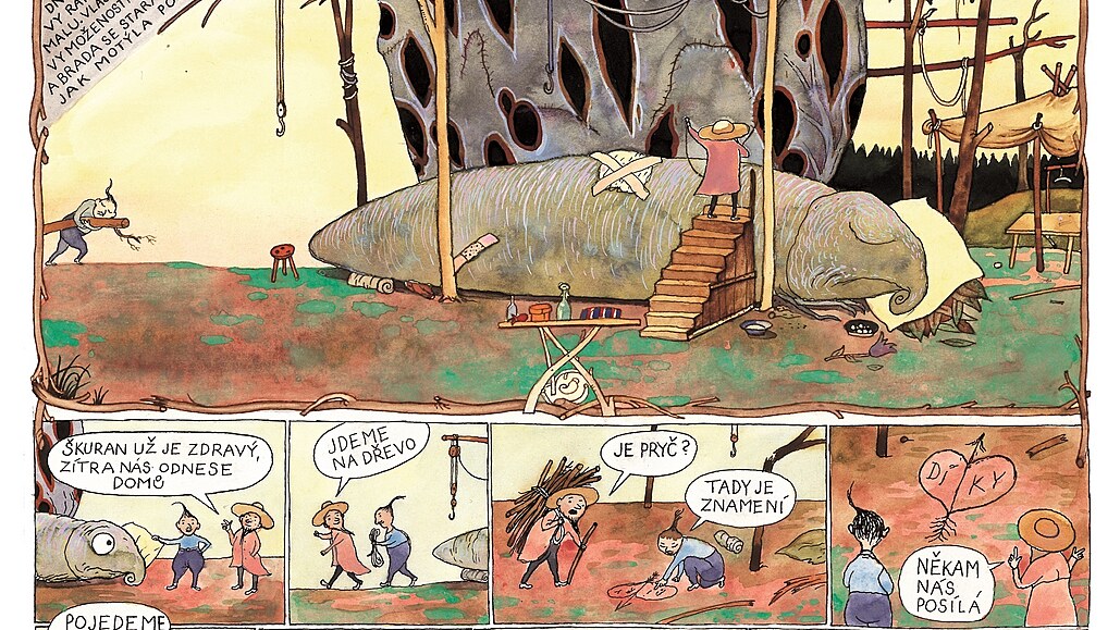 Velké putování Vlase a Brady, první kniní komiks Frantika Skály.