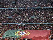Euro 2020, Francie - Portugalsko: zaplnná Puskás Aréna.