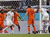 Osmifinále Euro 2020 Nizozemsko vs. esko: Hole stílí vítzný gól zápasu.