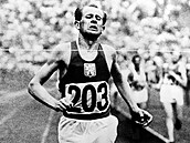 Na snímku jeden z jejich hrdin: Emil Zátopek, vítz bhu na 10 km.