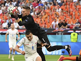 Osmifinle Euro 2020 Nizozemsko vs. esko: Tom Vaclk a Tom Hole.