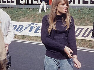 Francoise Hardyov bhem naten filmu Gran Prix (1966).