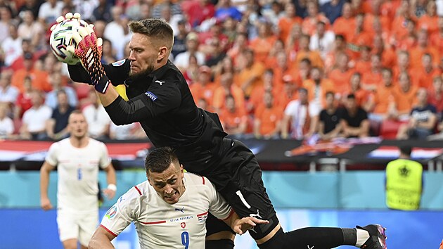 Osmifinle Euro 2020 Nizozemsko vs. esko: Tom Vaclk a Tom Hole.