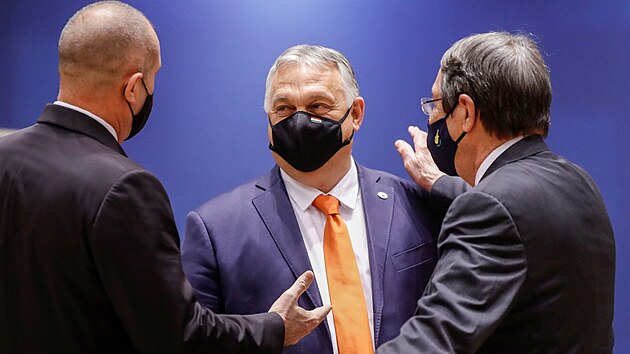 Viktor Orbán na summitu v Bruselu.