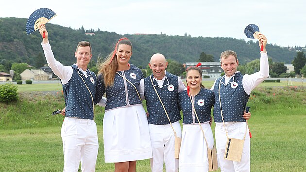 Pedstavení olympijské kolekce obleení pro hry v Tokiu.