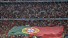 Euro 2020, Francie - Portugalsko: zaplnn Pusks Arna.