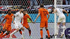Osmifinále Euro 2020 Nizozemsko vs. esko: Hole stílí vítzný gól zápasu.
