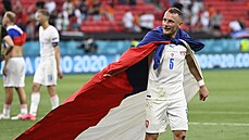 Osmifinále Euro 2020 Nizozemsko vs. Česko: Vladimír Coufal po výhře.