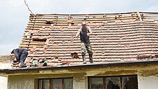 Extrémn silná bouka se prohnala také na Lounsku.