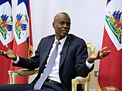 Zvradný prezident Haiti Jovenel Mo&#239;se v lednu 2021.