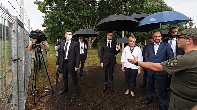 Litevská premiérka Ingrid imonytéová s pedsedou Evropské rady Charlesem...