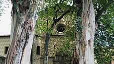 Vstup do kláterního kostela v Monasterio de Yuste. Kláter si vybral jako své...