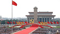 Oslavy stého výroí zaloení Komunistické strany v ín