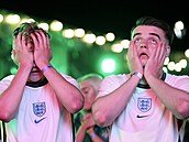 Finále Euro 2020, Itálie - Anglie: zklamaní ostrovní fanouci.