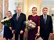 S Miloem Zemanem a jejich drahými polovikami v roce 2018.