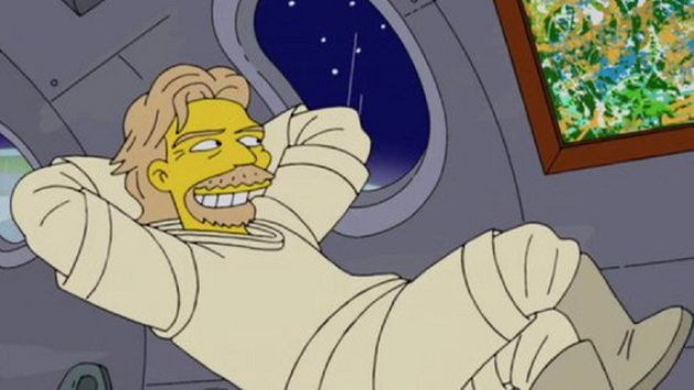 Richard Branson ve vesmíru. Seriál Simpsonovi.