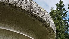 Detail vázy u skleníku