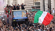 Finále Euro 2020, Itálie - Anglie: italští fotbalisté zpět ve vlasti.