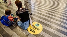 Smrovka k okovacímu centru na Hlavním nádraí v Praze