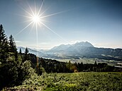 Nezapomenutelná panoramata. V Tyrolsku jich je bezpoet. Patí k nim i výhled z...