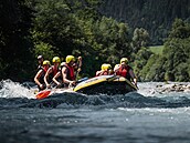 Adrenalinové záitky v regionu Zillertal. Mezi oblíbené aktivity patí rafting.