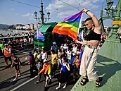 Pochod za práva LGBT skupin v Budapeti, 24. ervence 2021.