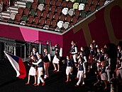 Slavnostní zahájení letních olympijských her v Tokiu. Na snímku etí...