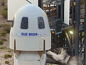 Raketa firmy Blue Origin miliardáe Jeffa Bezose