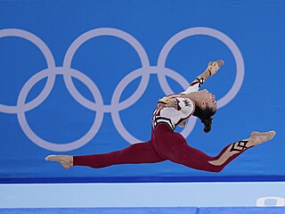 Nmeck gymnastka Pauline Schaefer-Betz na olympid v Tokiu.