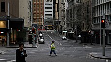 Uzavřené centrum australského města Sydney.